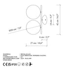 Cypress 14150 Cam Aplik Duvar Aydınlatma 