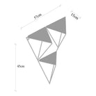Cm-017-Srk Dekoratif Ahşap Metal Duvar Rafı 