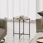 Shb-004 Dekoratif Ahşap Metal Sehpa 