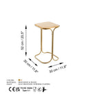 Shb-001-C Dekoratif Ahşap Metal Sehpa 