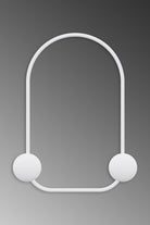 Dekoratif Metal Askılık, Beyaz - 25x7x33 Cm - 1