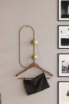 Dekoratif Metal Askılık, Parlak Gold - 17x7x41 Cm - 0