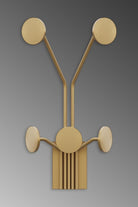 Dekoratif Metal Askılık, Parlak Gold - 24x16x40 Cm - 1