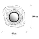 Wm-015 Dekoratif Metal Duvar Aynası 