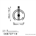 Watch-058 Dekoratif Metal Duvar Saati 