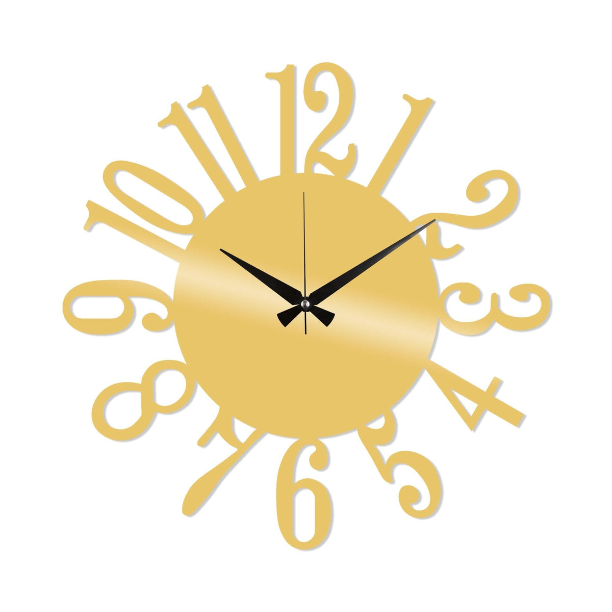 Watch-014-A Dekoratif Metal Duvar Saati 