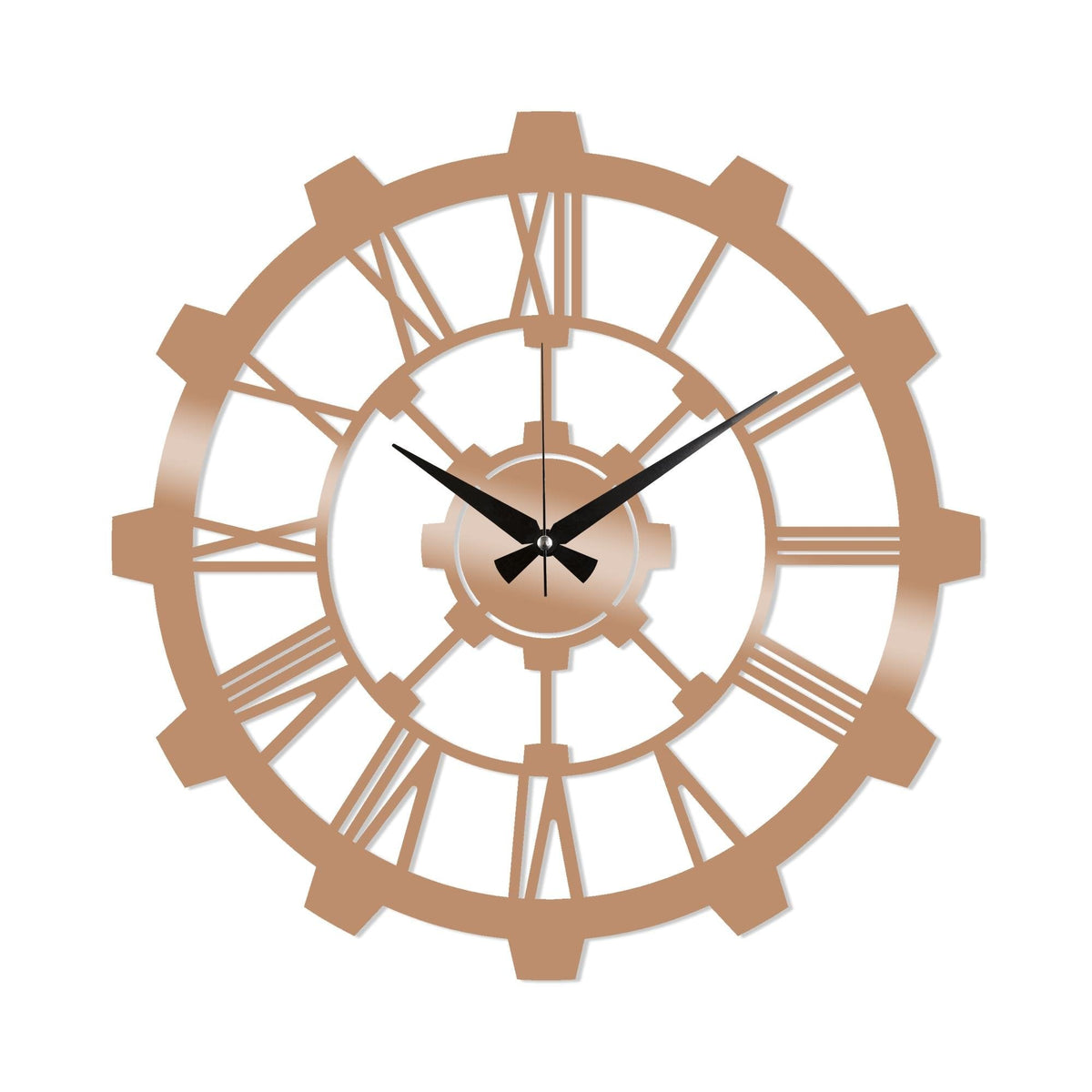 Watch-016-B Dekoratif Metal Duvar Saati 