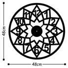 Watch-020-B Dekoratif Metal Duvar Saati 