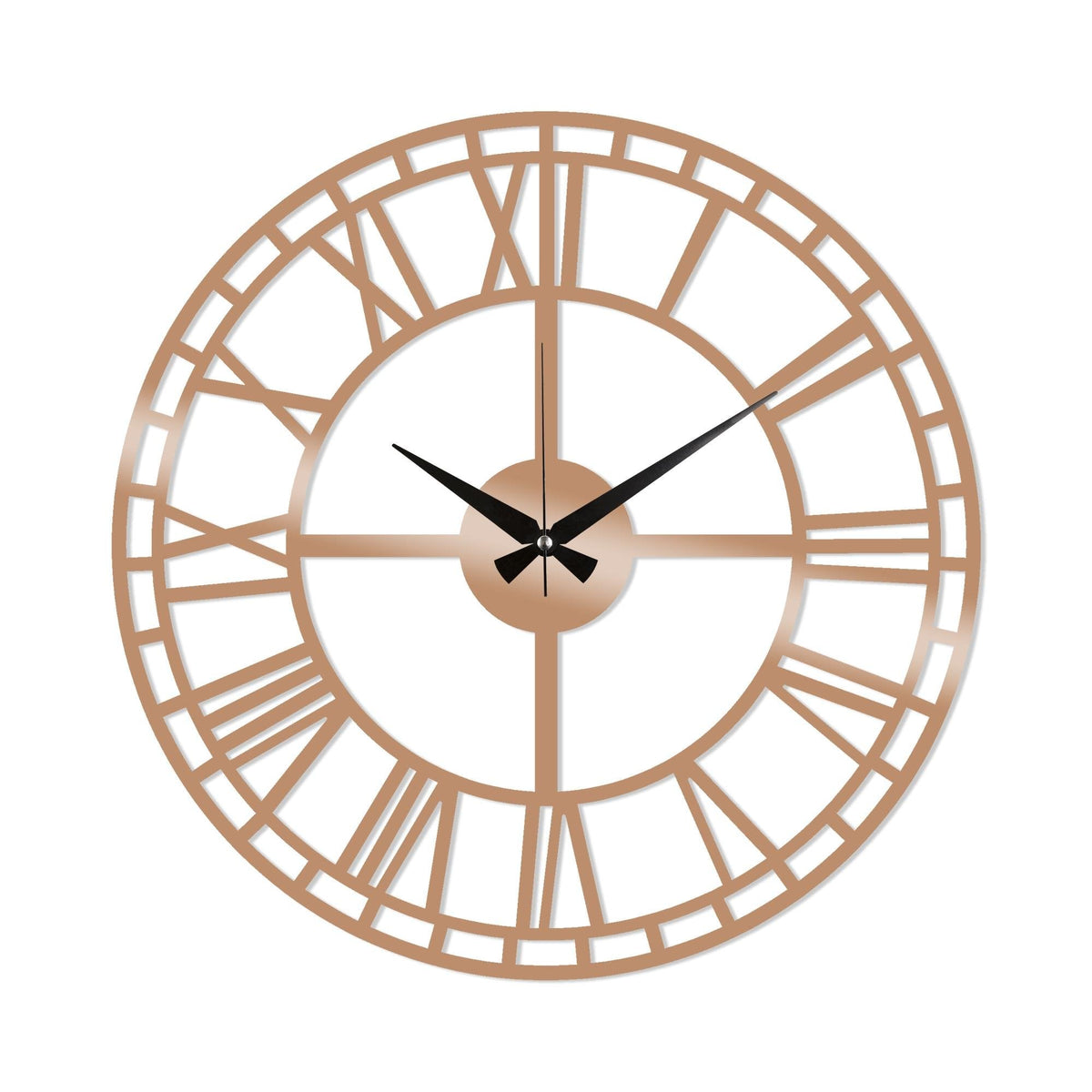 Watch-002-B Dekoratif Metal Duvar Saati 