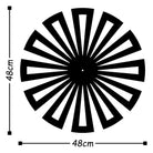 Watch-007-B Dekoratif Metal Duvar Saati 