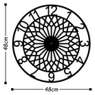 Watch-031 Dekoratif Metal Duvar Saati 
