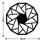 Watch-018 Dekoratif Metal Duvar Saati 