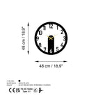 Watch-82 Dekoratif Metal Duvar Saati 