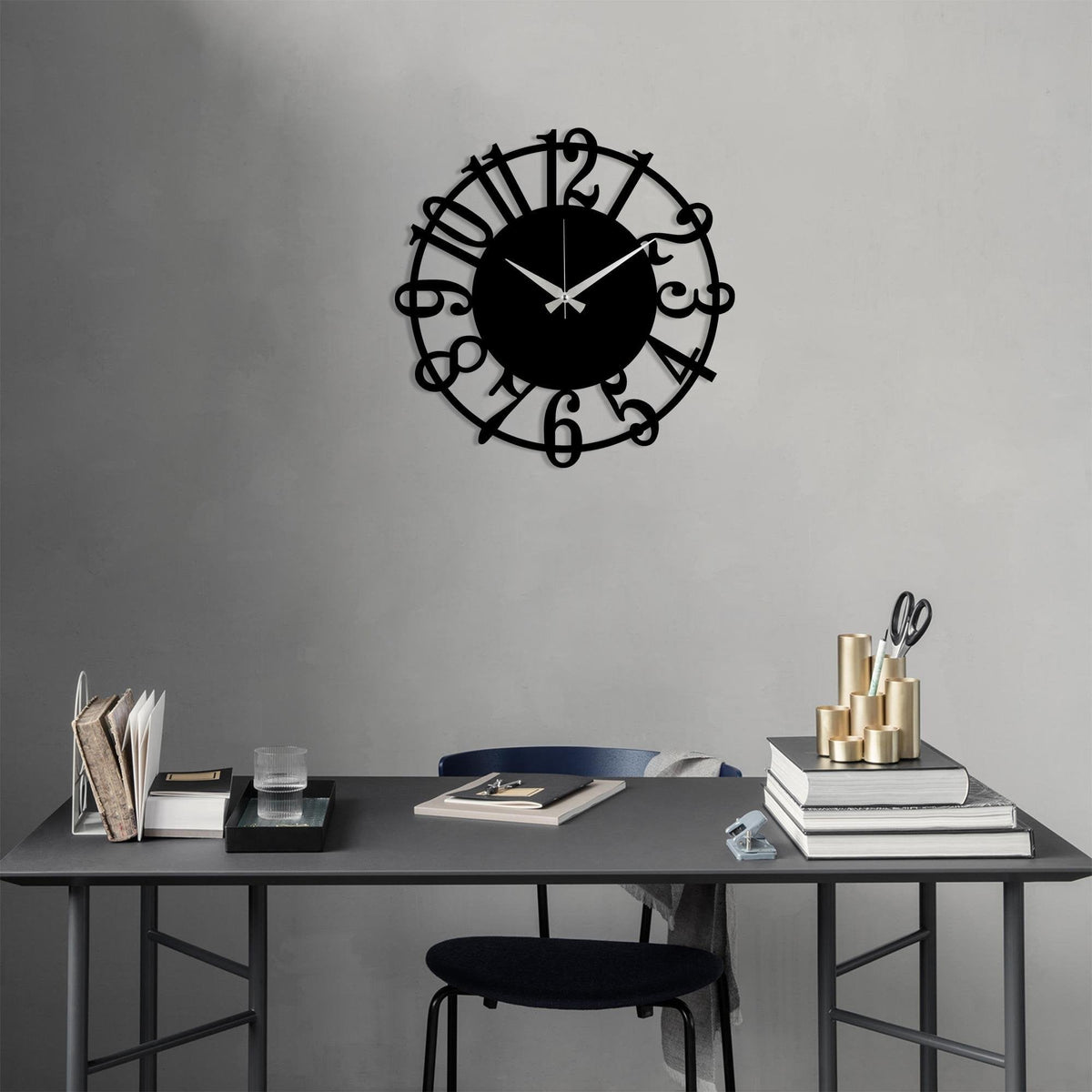Watch-015 Dekoratif Metal Duvar Saati 