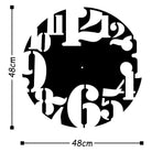 Watch-001 Dekoratif Metal Duvar Saati 