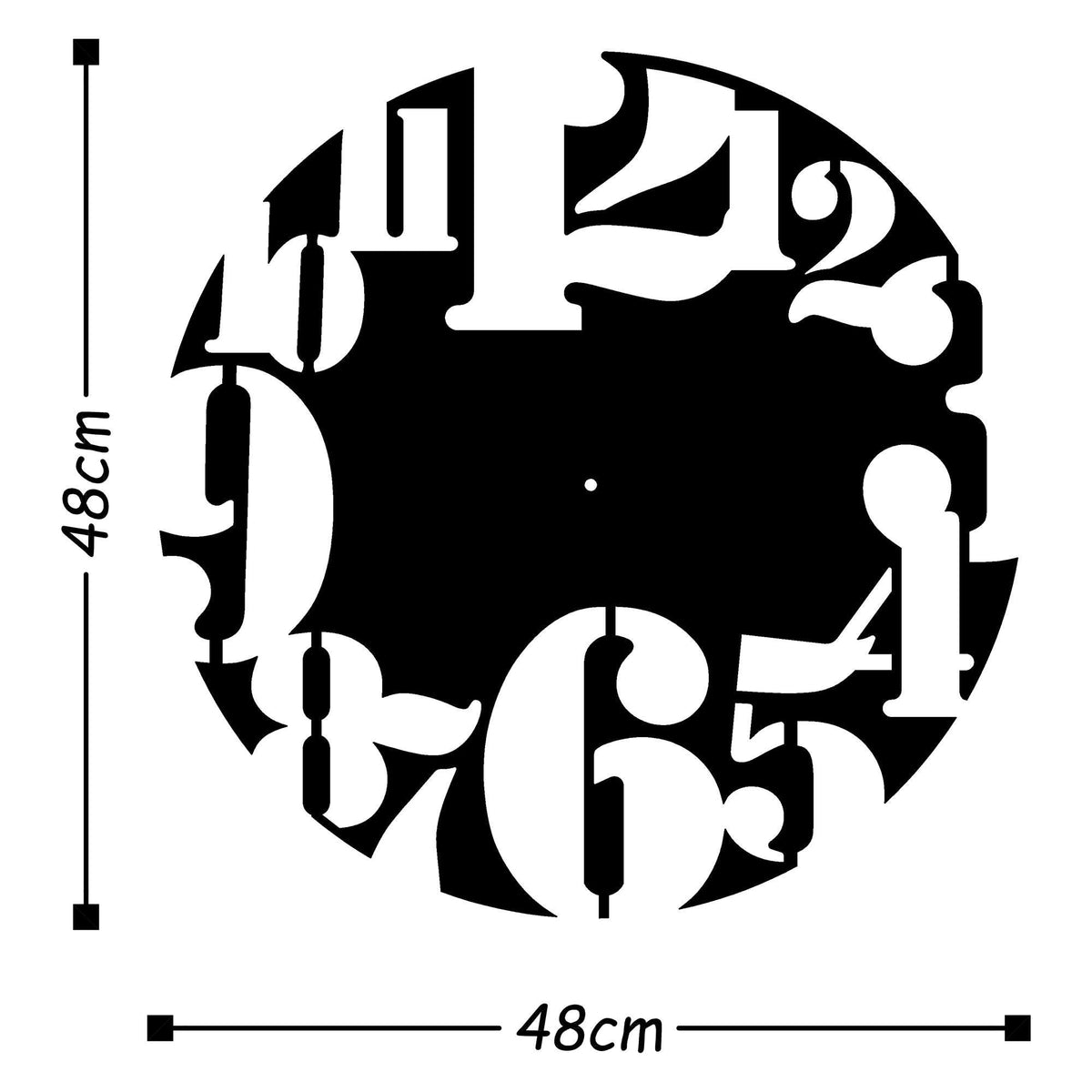 Watch-001 Dekoratif Metal Duvar Saati 