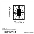 Watch-046 Dekoratif Metal Duvar Saati 