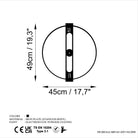 Watch-064 Dekoratif Metal Duvar Saati 
