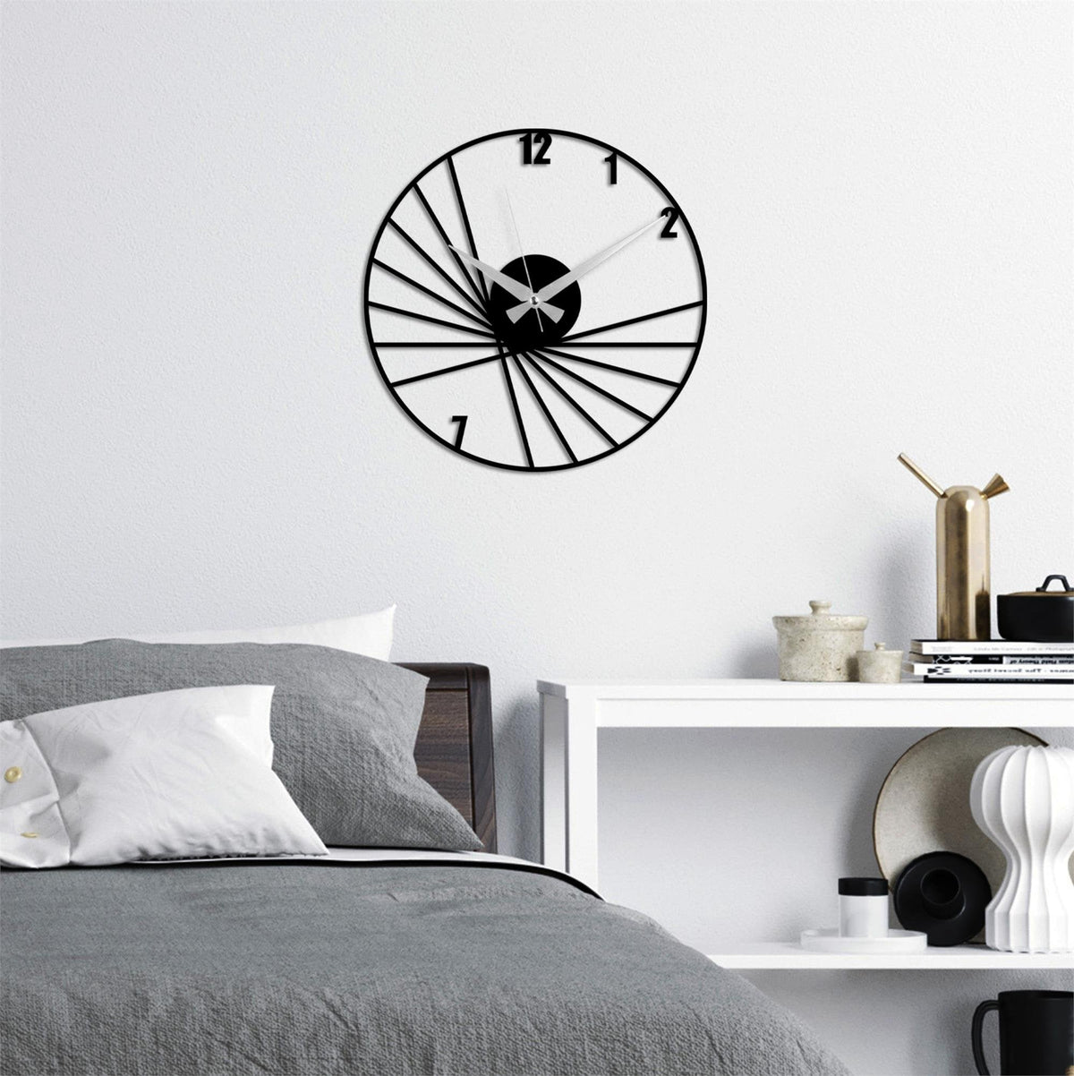 Watch-066 Dekoratif Metal Duvar Saati 