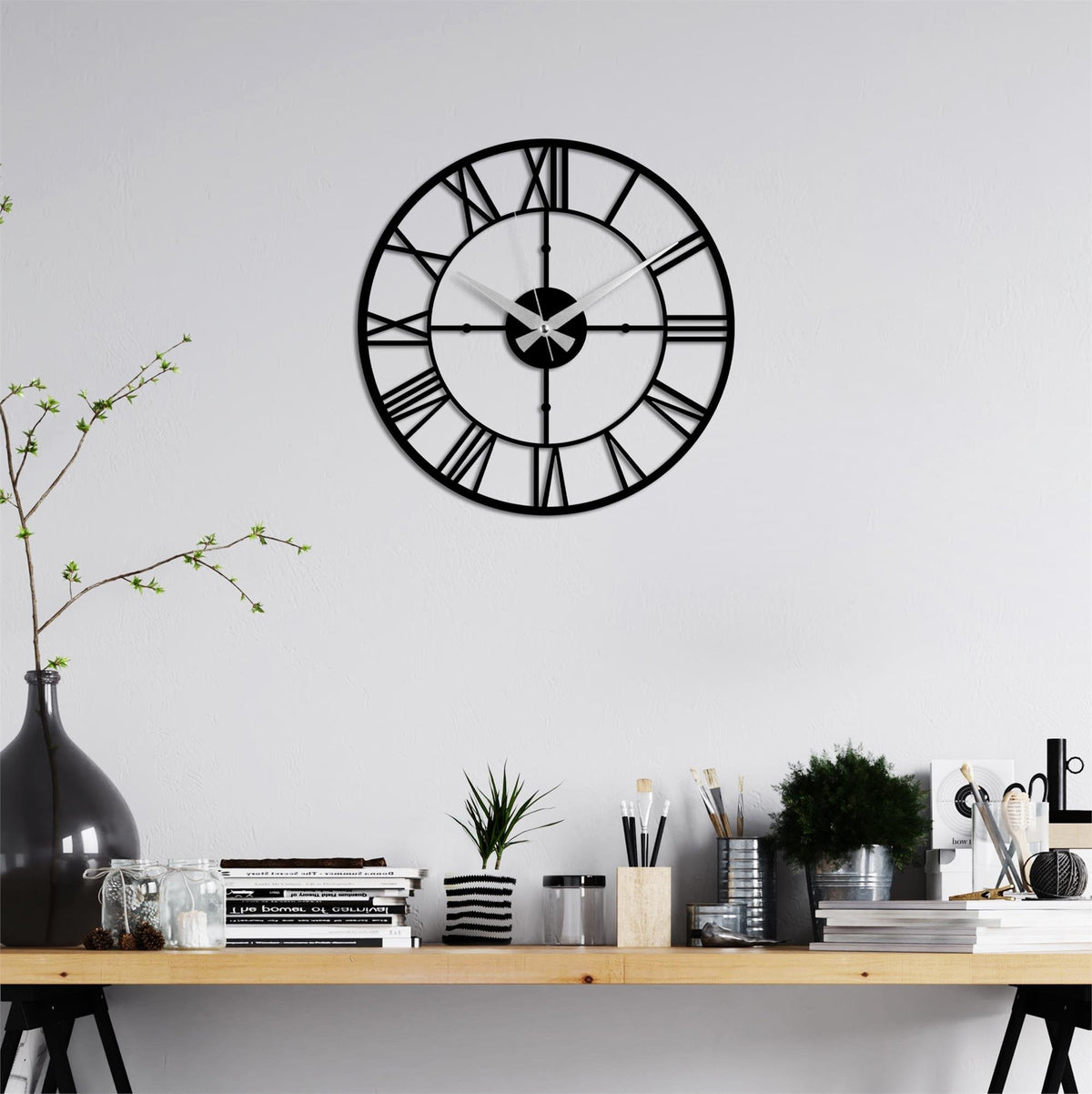 Watch-069 Dekoratif Metal Duvar Saati 