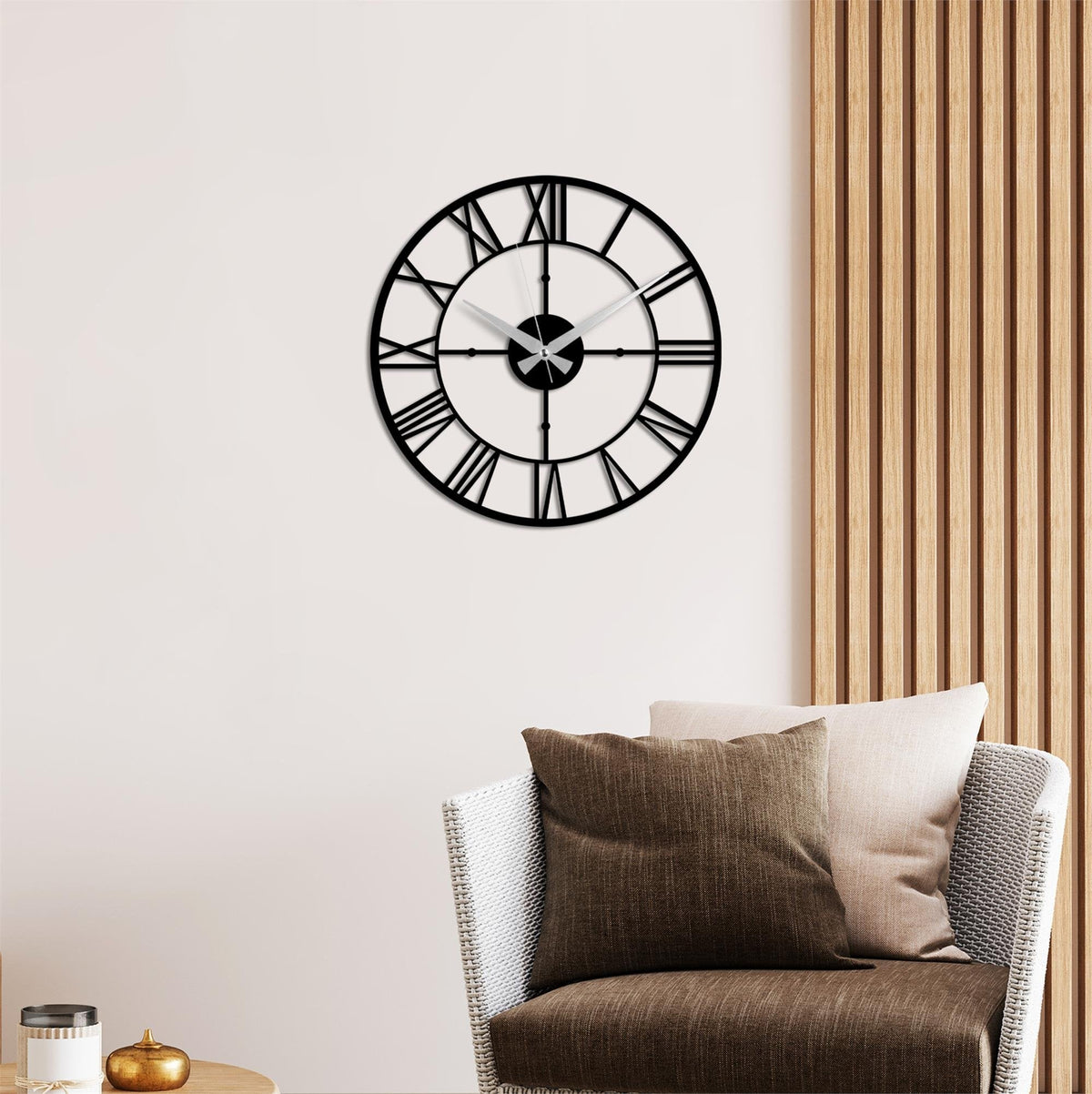 Watch-069 Dekoratif Metal Duvar Saati 