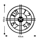 Watch-033 Dekoratif Metal Duvar Saati 