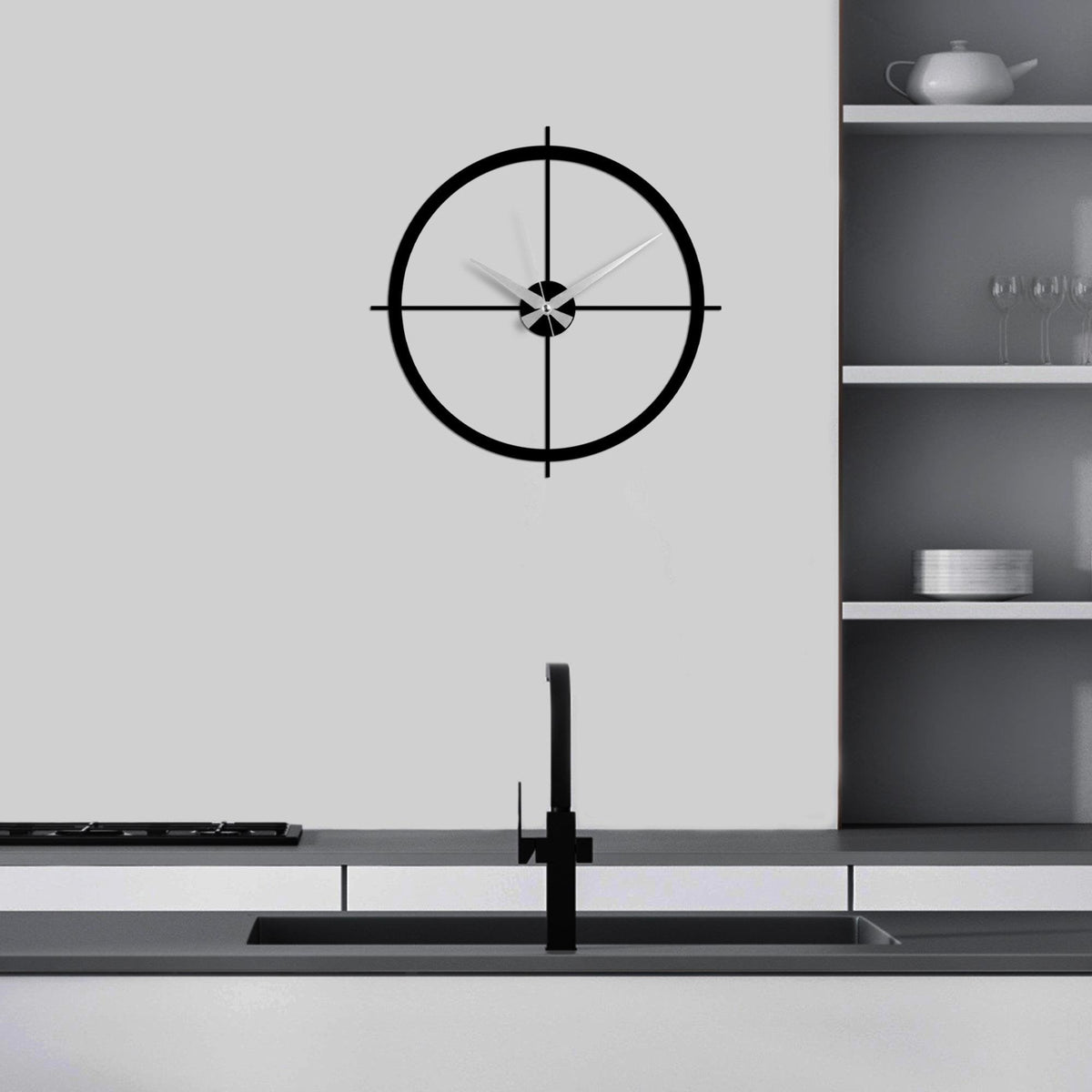 Watch-052 Dekoratif Metal Duvar Saati 