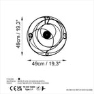 Watch-050 Dekoratif Metal Duvar Saati 