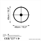 Watch-052 Dekoratif Metal Duvar Saati 