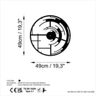 Watch-057 Dekoratif Metal Duvar Saati 