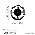 Watch-074 Dekoratif Metal Duvar Saati 