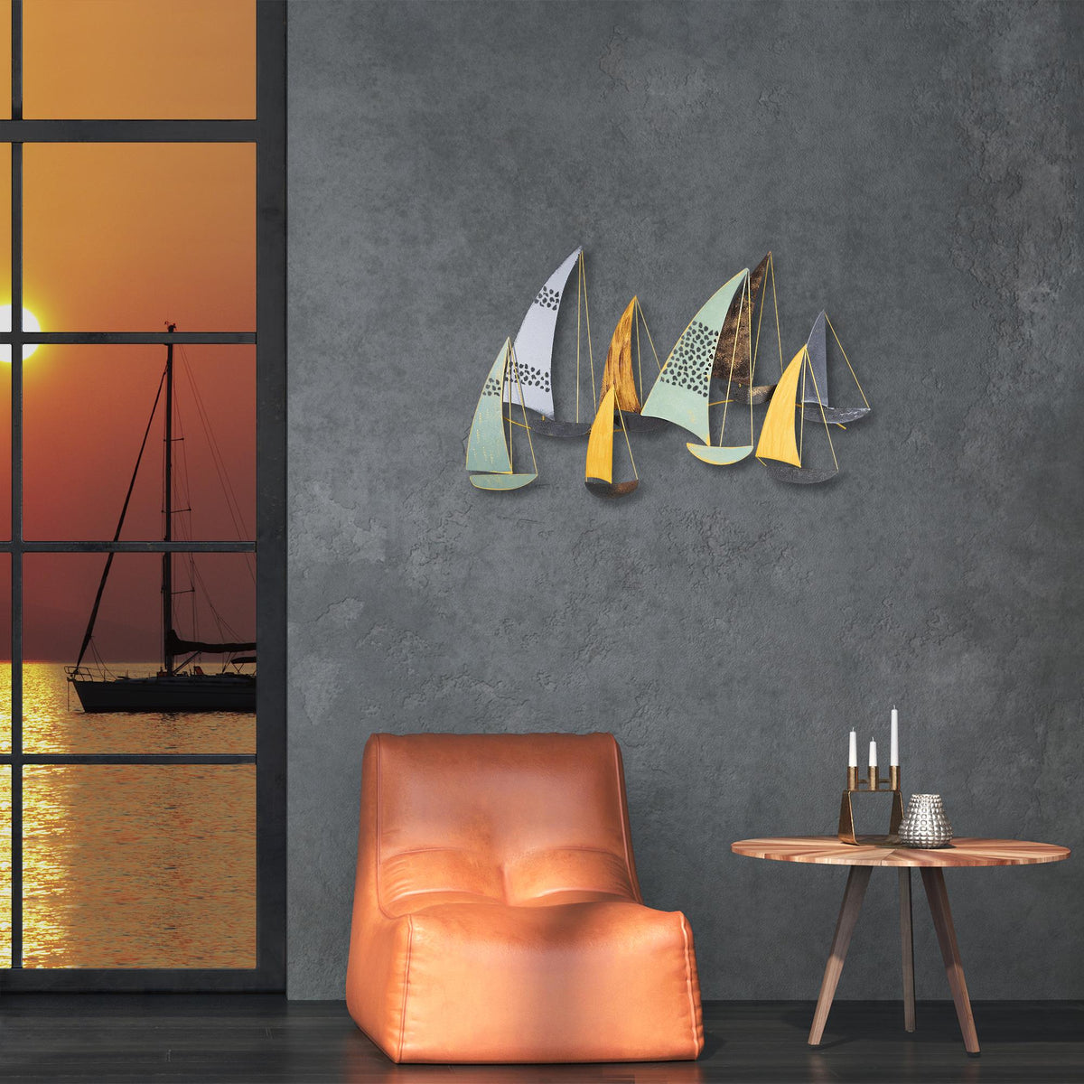 Bys-043 Dekoratif Metal Duvar Tablosu 