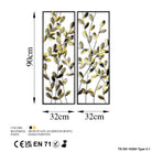 Bys-094-A Dekoratif 2'Li Metal Duvar Tablosu 