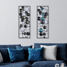 Bys-121-A Dekoratif 2'Li Metal Duvar Tablosu 