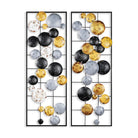 Bys-121-B Dekoratif 2'Li Metal Duvar Tablosu 