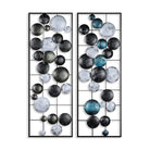 Bys-121-A Dekoratif 2'Li Metal Duvar Tablosu 