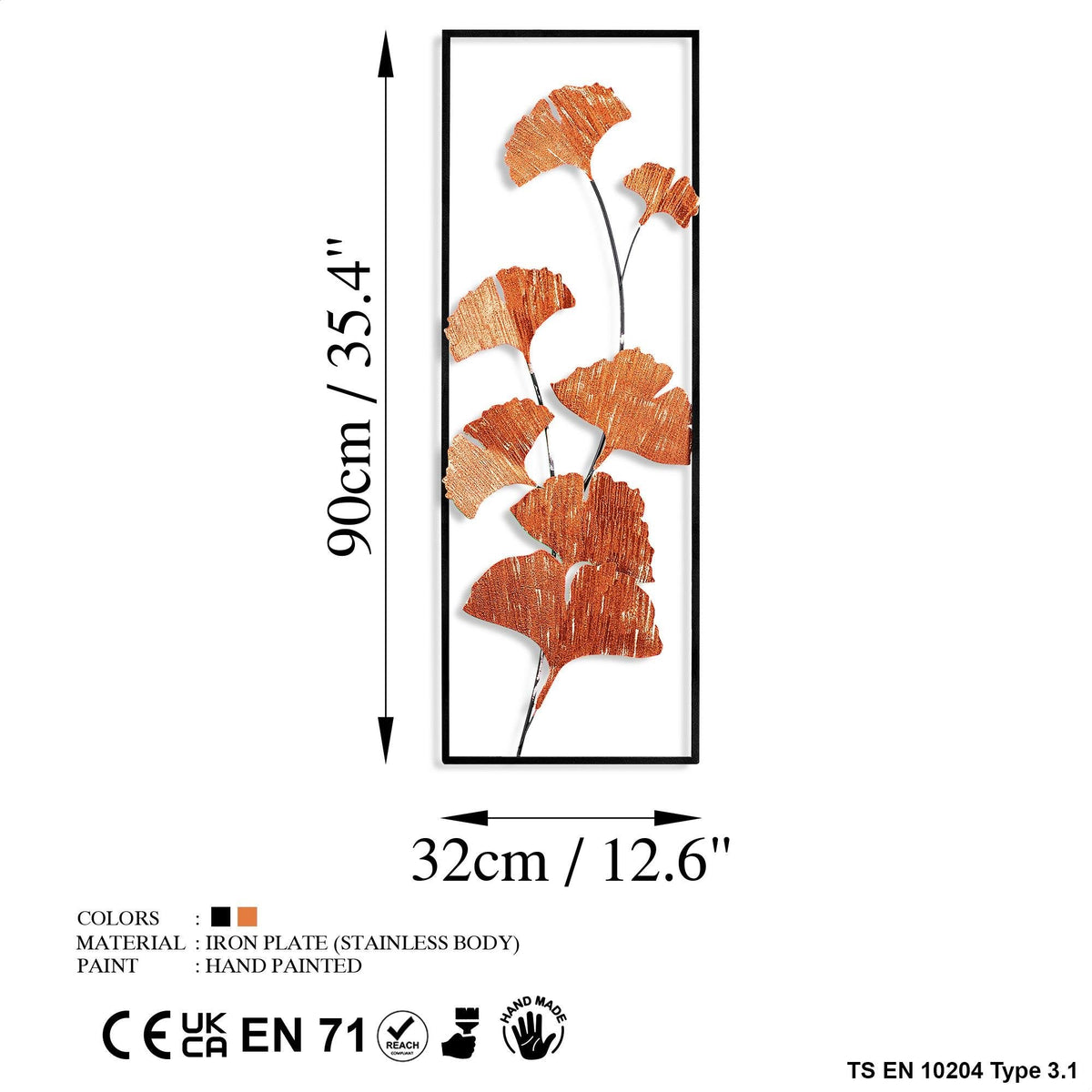 Bys-081-B Dekoratif Metal Duvar Tablosu 