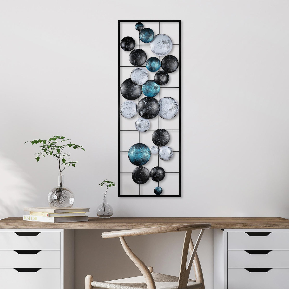 Bys-119-A Dekoratif Metal Duvar Tablosu 