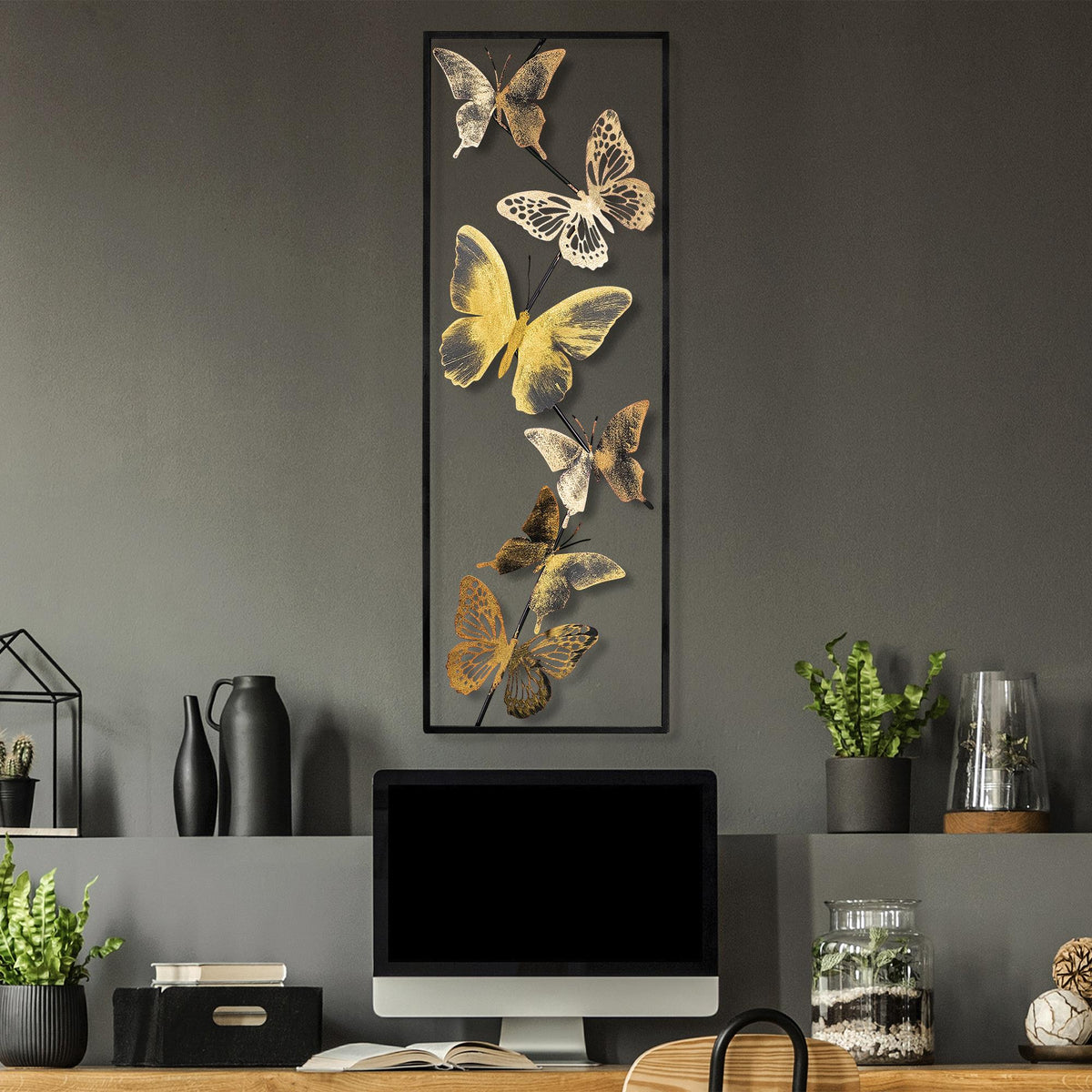 Bys-029-B Dekoratif Metal Duvar Tablosu 