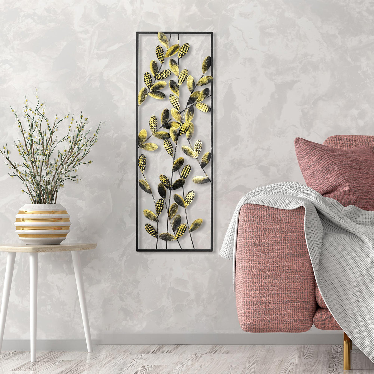 Bys-095-A Dekoratif Metal Duvar Tablosu 