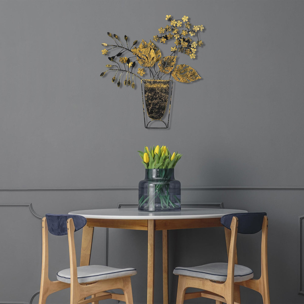 Bys-083-A Dekoratif Metal Duvar Tablosu 