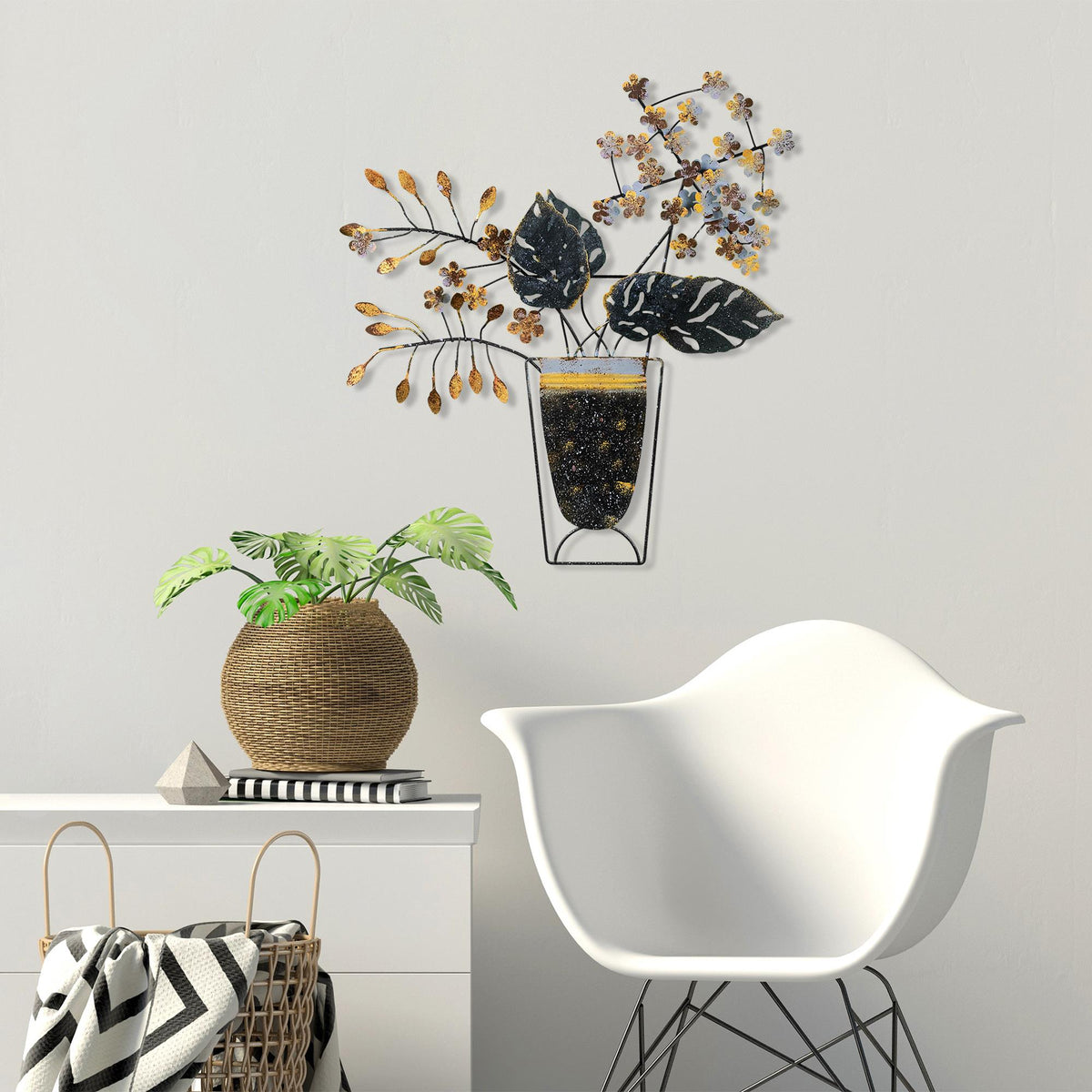 Bys-083-B Dekoratif Metal Duvar Tablosu 