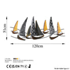 Bys-066-A Dekoratif Metal Duvar Tablosu 
