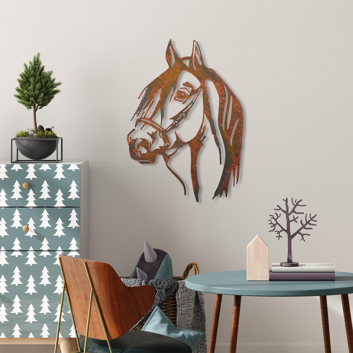 Bys-129-A Dekoratif Metal Duvar Tablosu 