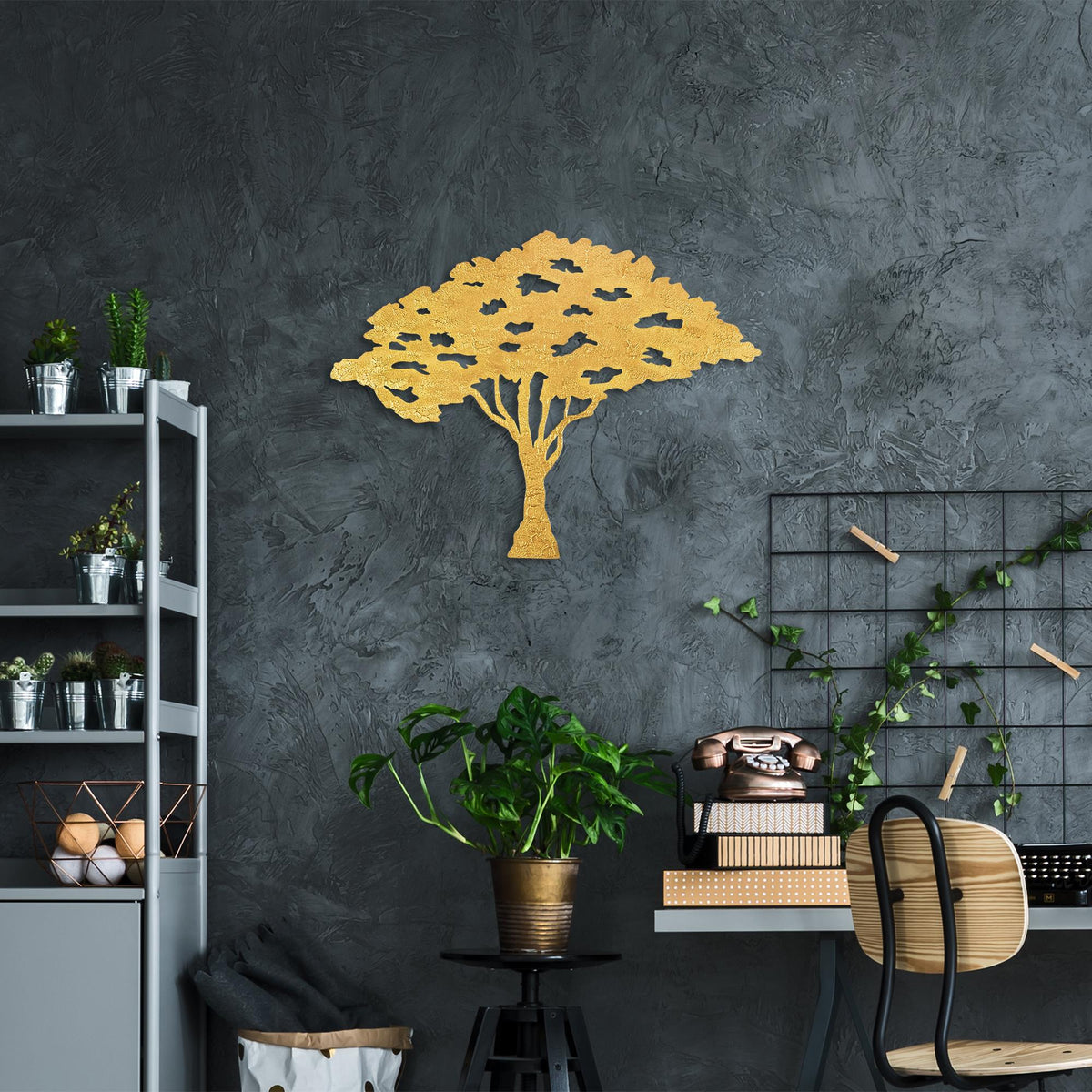 Bys-088 Dekoratif Metal Duvar Tablosu 