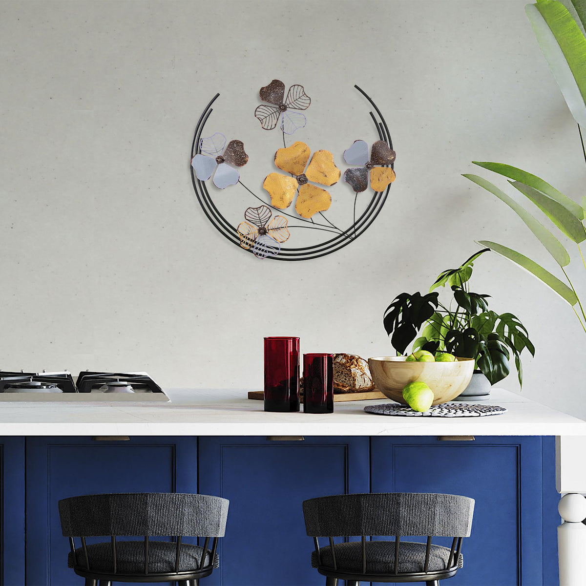 Bys-010-A Dekoratif Metal Duvar Tablosu 