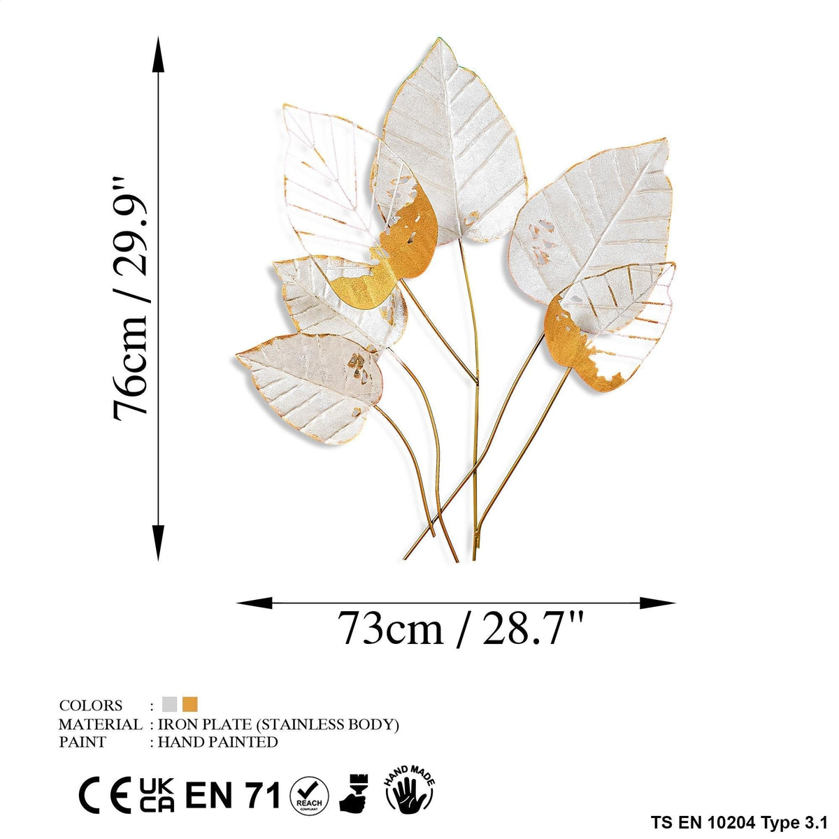 Bys-116-A Dekoratif Metal Duvar Tablosu 