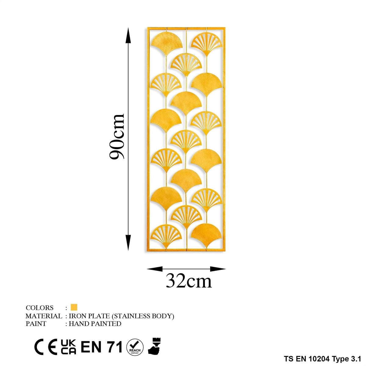 Bys-098-A Dekoratif Metal Duvar Tablosu 