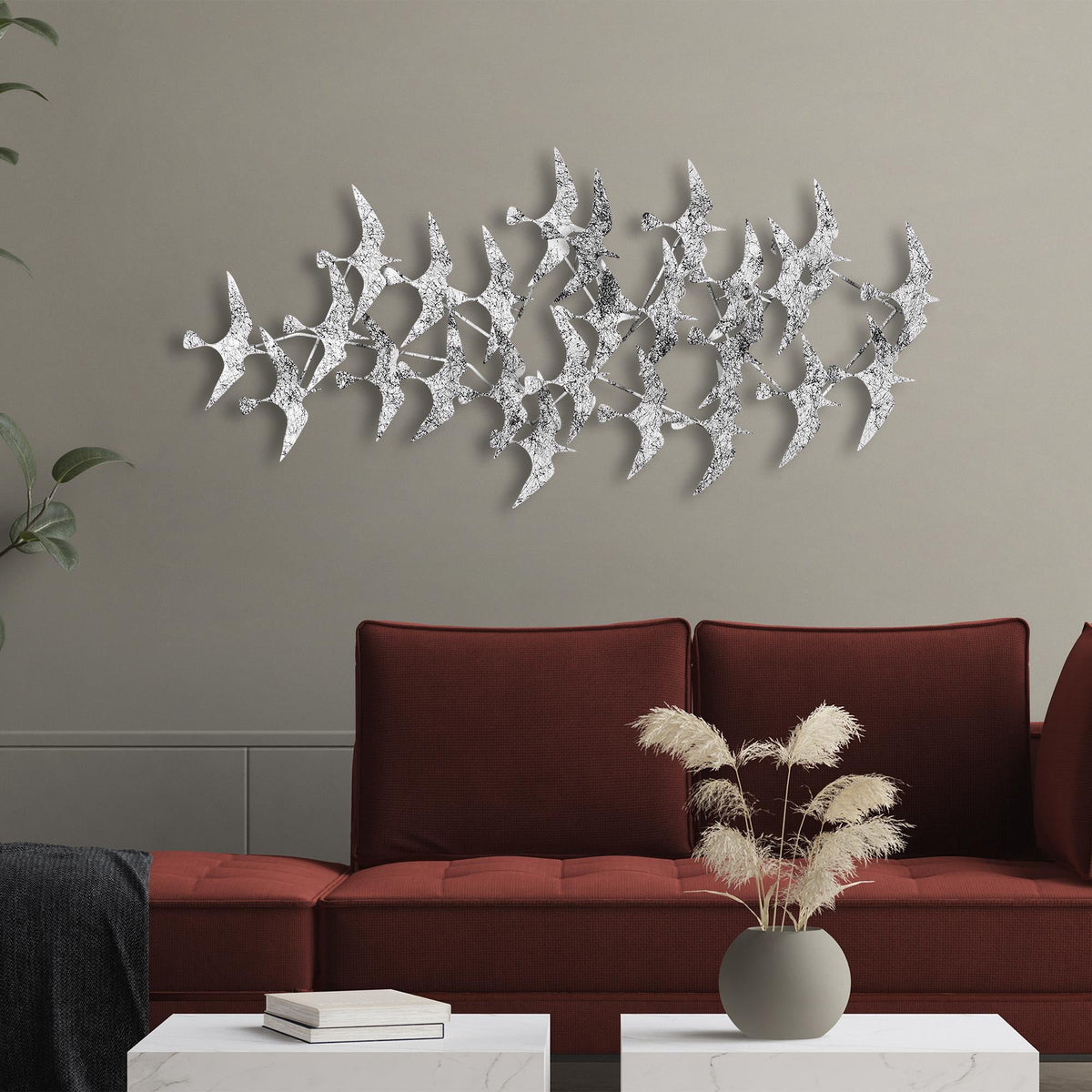 Bys-036-A Dekoratif Metal Duvar Tablosu 