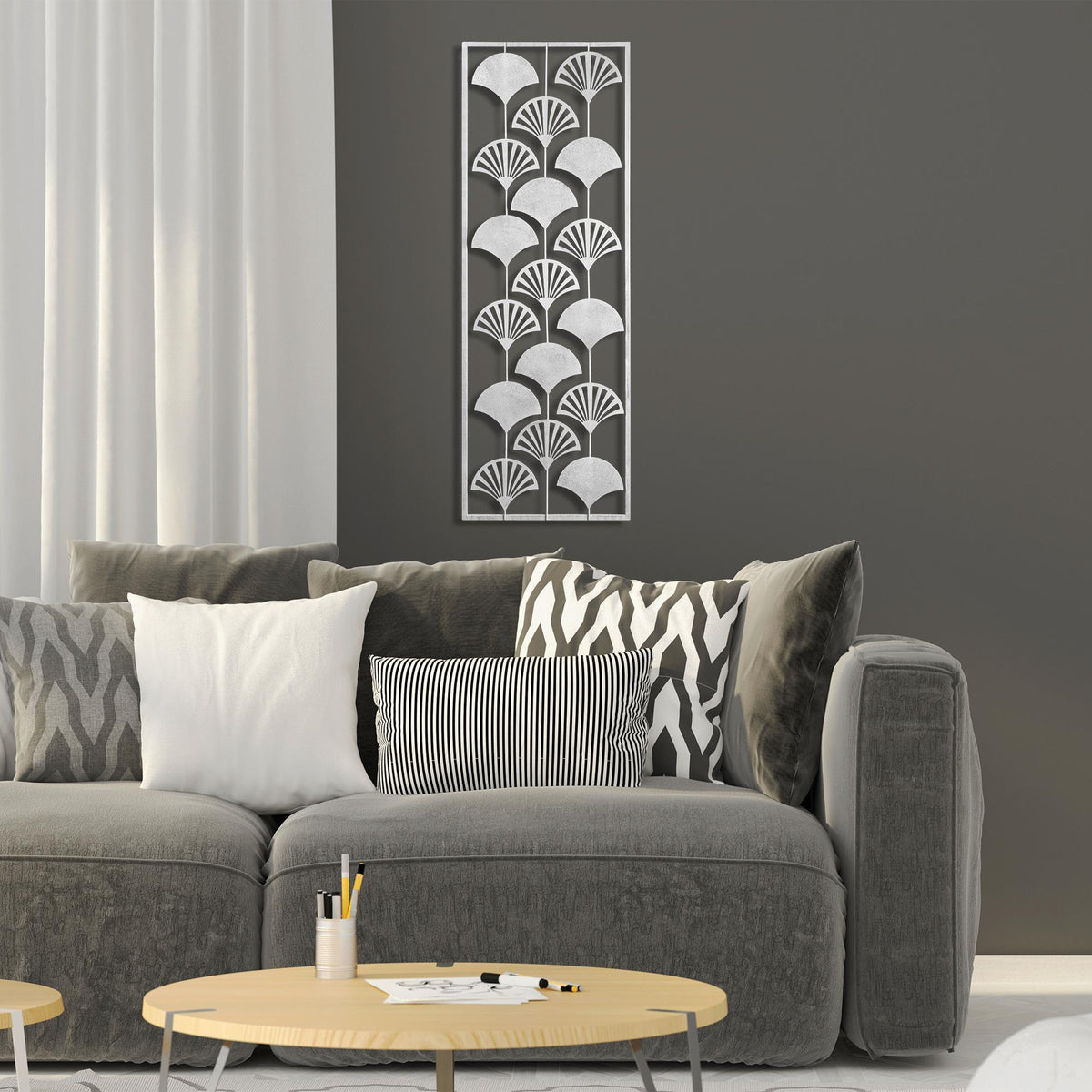 Bys-098-B Dekoratif Metal Duvar Tablosu 